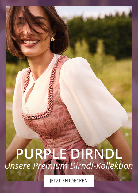 Hier die ganze Kollektion Purple Dirndl entdecken
