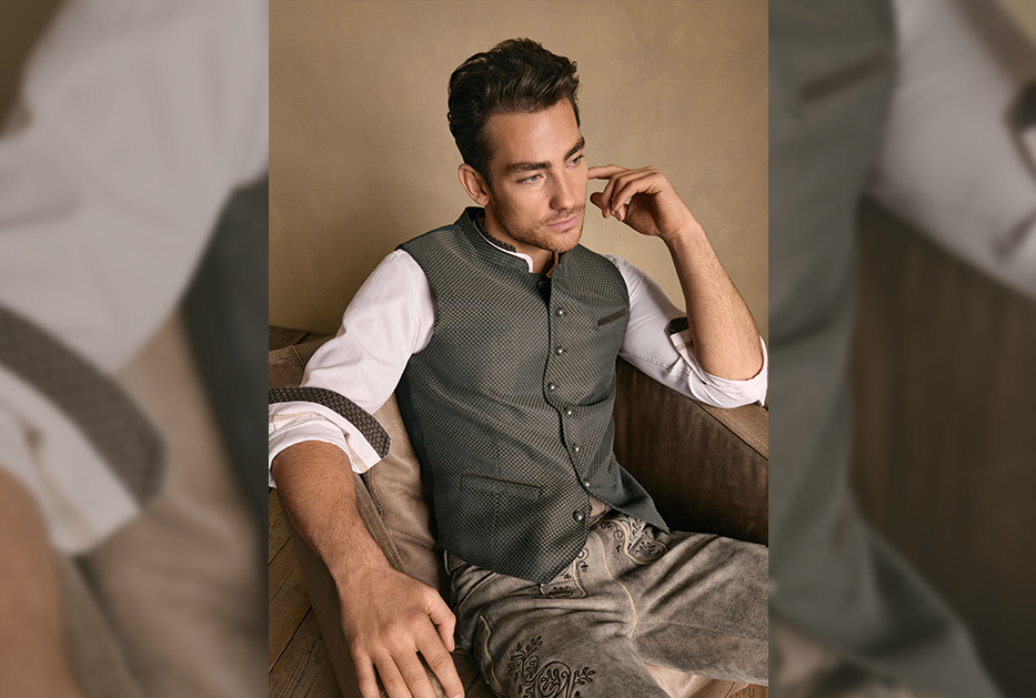 Elegante Weste zum Trachtenoutfit