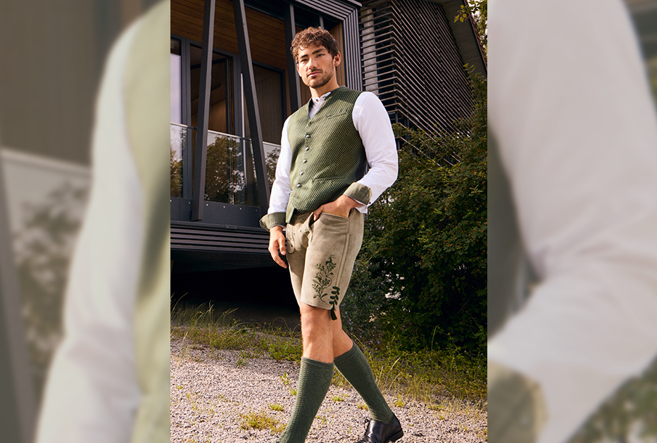 Trachtenlook in Grüntönen für Herren