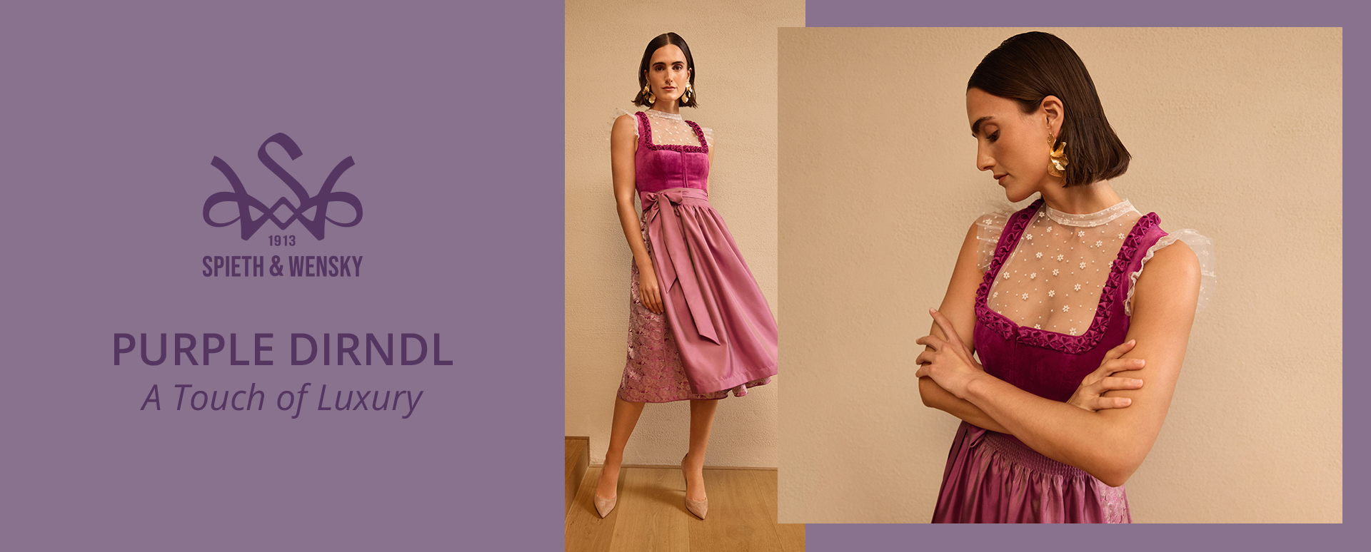 Purple Dirndl Luxuriöse Dirndl Kollektion von Spieth & Wensky