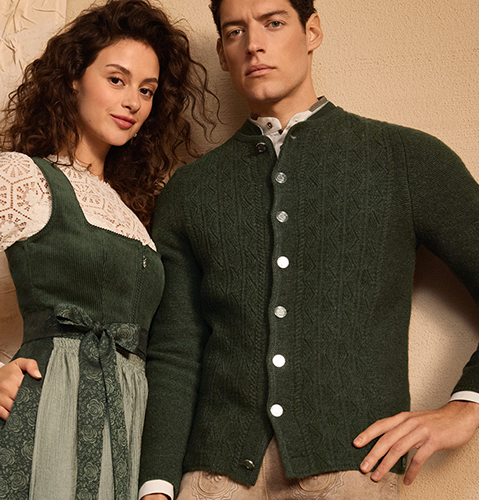 Herrenmaße für Oberbekleidung Strickjacke im traditionellen Look