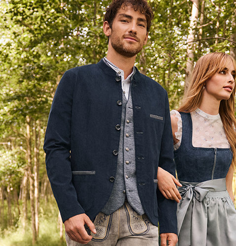 Herrenmaße für Oberbekleidung Traditionelle Strickjacke in Dunkelblau