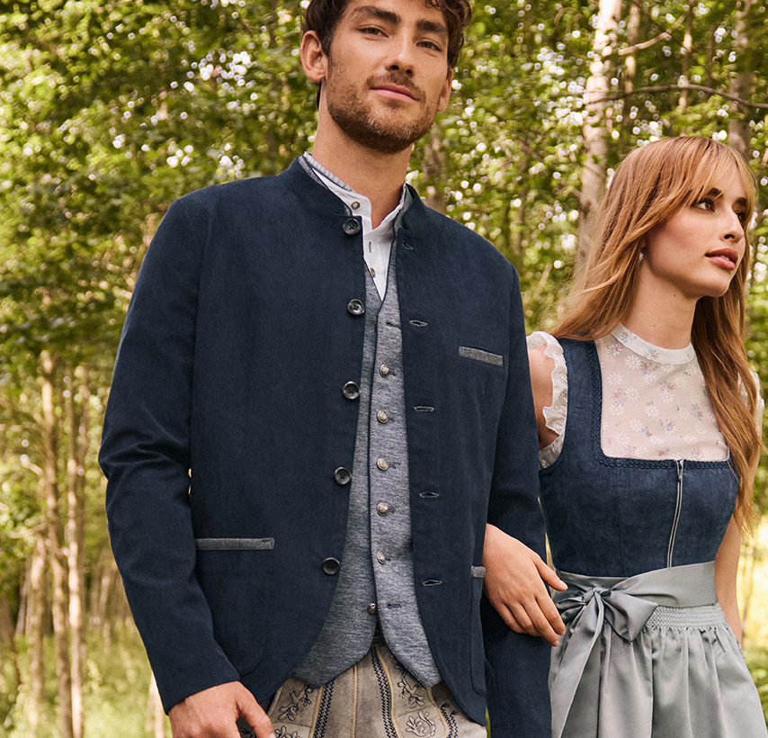 Herrenmaße für Oberbekleidung Traditionelle Strickjacke in Dunkelblau