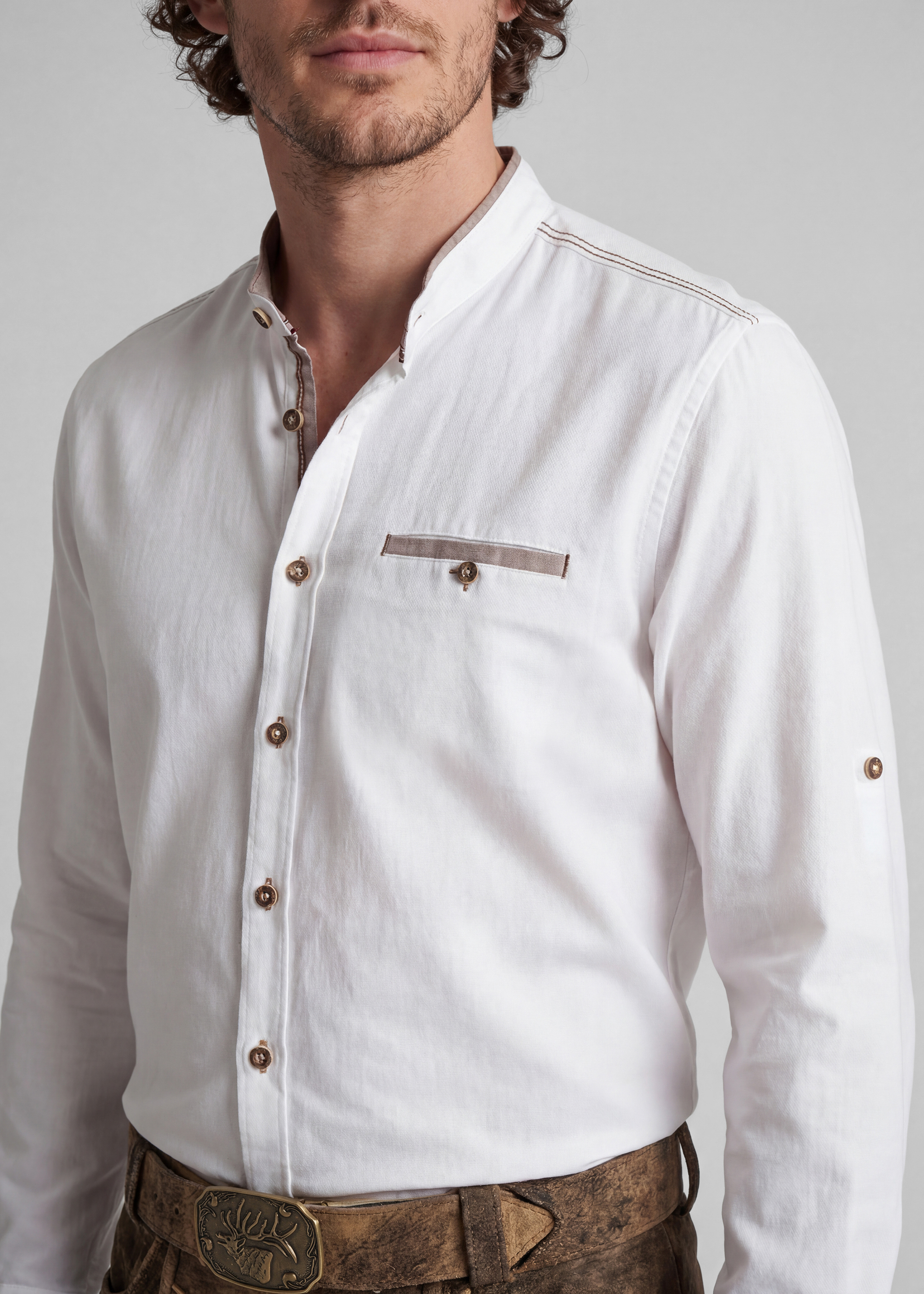 Fuchstal-Hemd LA Slim Fit
