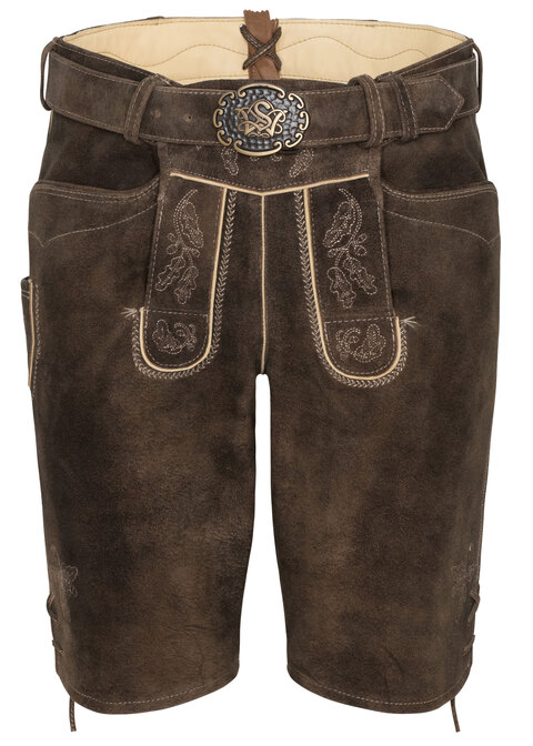 Lederhose "Veit" mit Gürtel